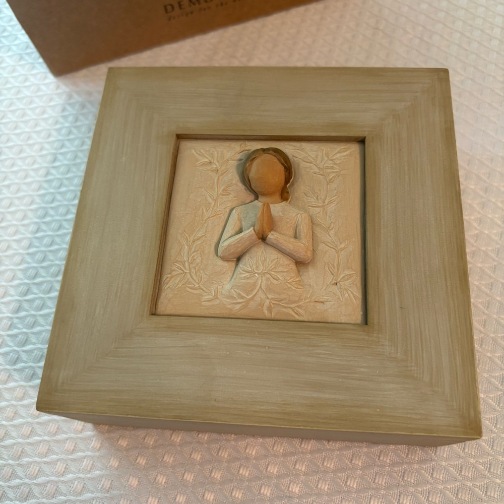 Willow Tree A Tree A Prayer Memory Box Cream